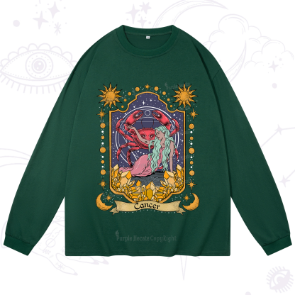 Purplehecate Cancer Zodiac Long Sleeve T-Shirt