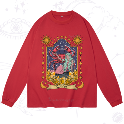 Purplehecate Cancer Zodiac Long Sleeve T-Shirt