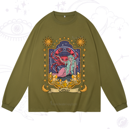 Purplehecate Cancer Zodiac Long Sleeve T-Shirt