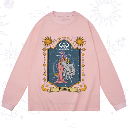 Purplehecate Taurus Zodiac Long Sleeve T-Shirt