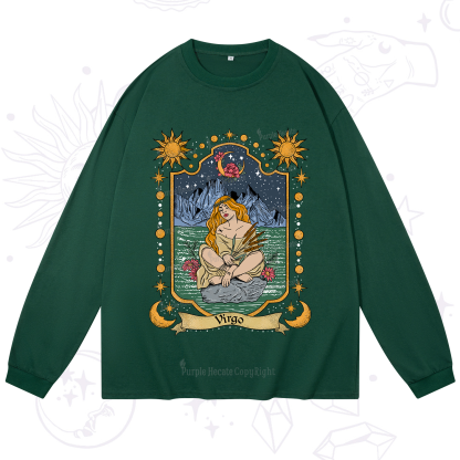 Purplehecate Virgo Zodiac Long Sleeve T-Shirt