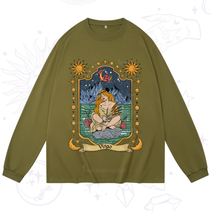 Purplehecate Virgo Zodiac Long Sleeve T-Shirt