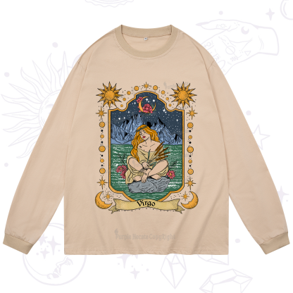 Purplehecate Virgo Zodiac Long Sleeve T-Shirt