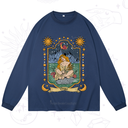 Purplehecate Virgo Zodiac Long Sleeve T-Shirt
