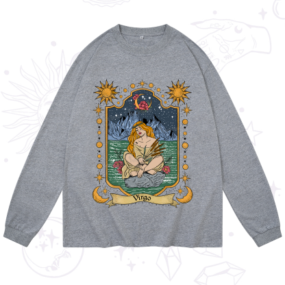 Purplehecate Virgo Zodiac Long Sleeve T-Shirt