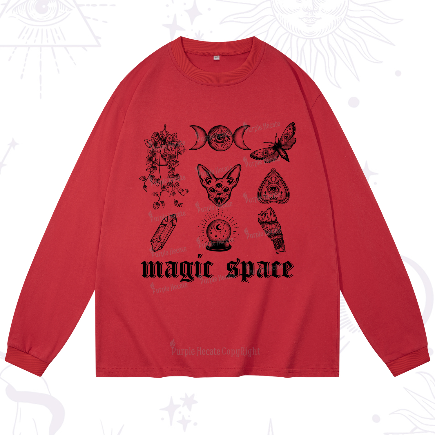 Purplehecate Magic Space Long Sleeve T-Shirt