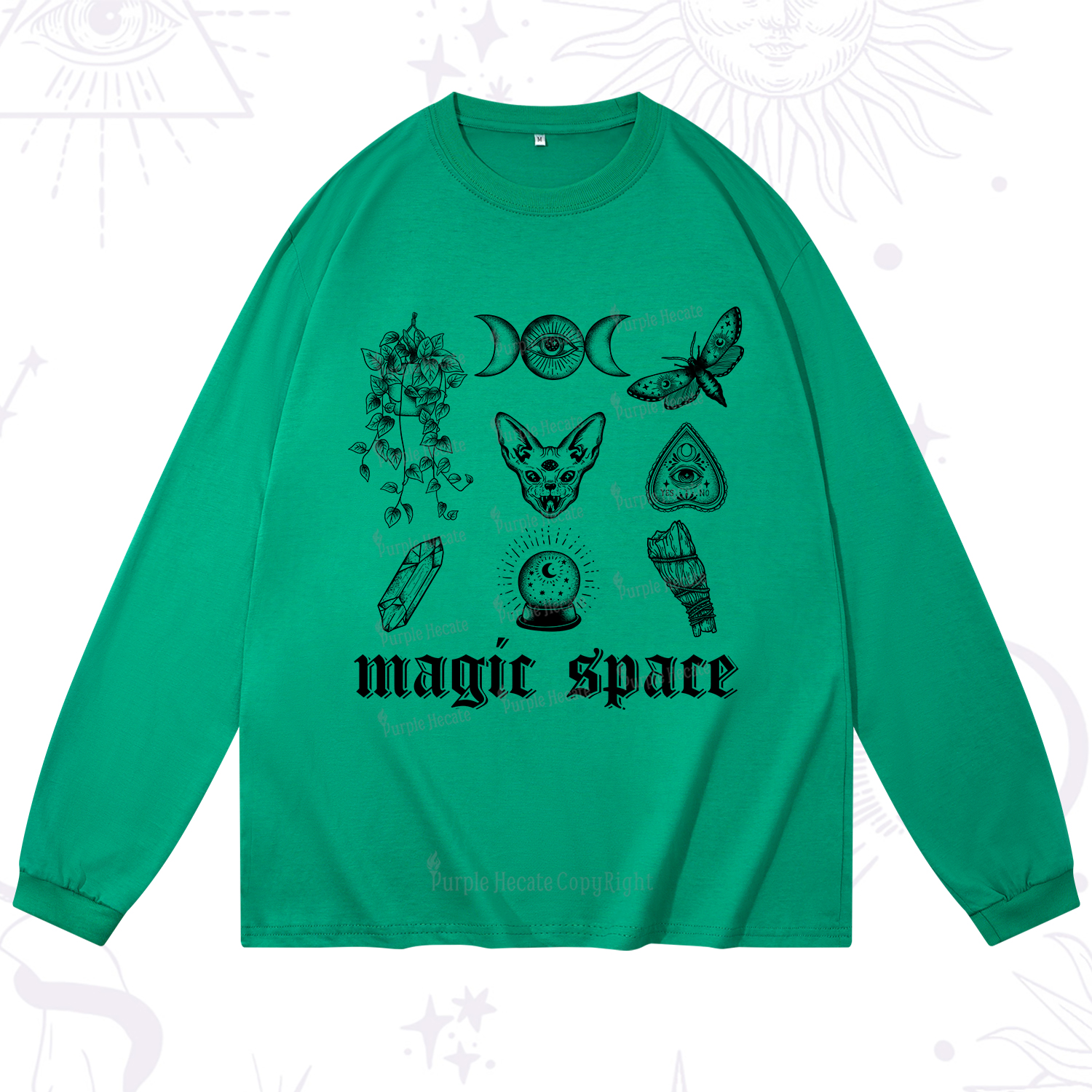 Purplehecate Magic Space Long Sleeve T-Shirt
