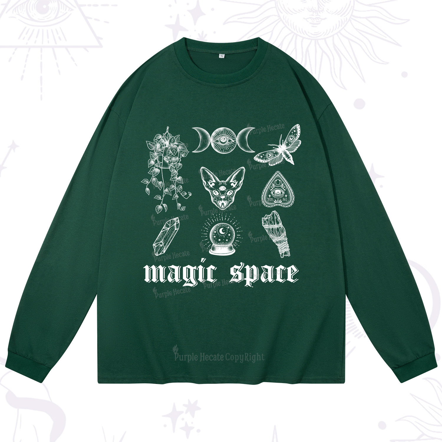 Purplehecate Magic Space Long Sleeve T-Shirt