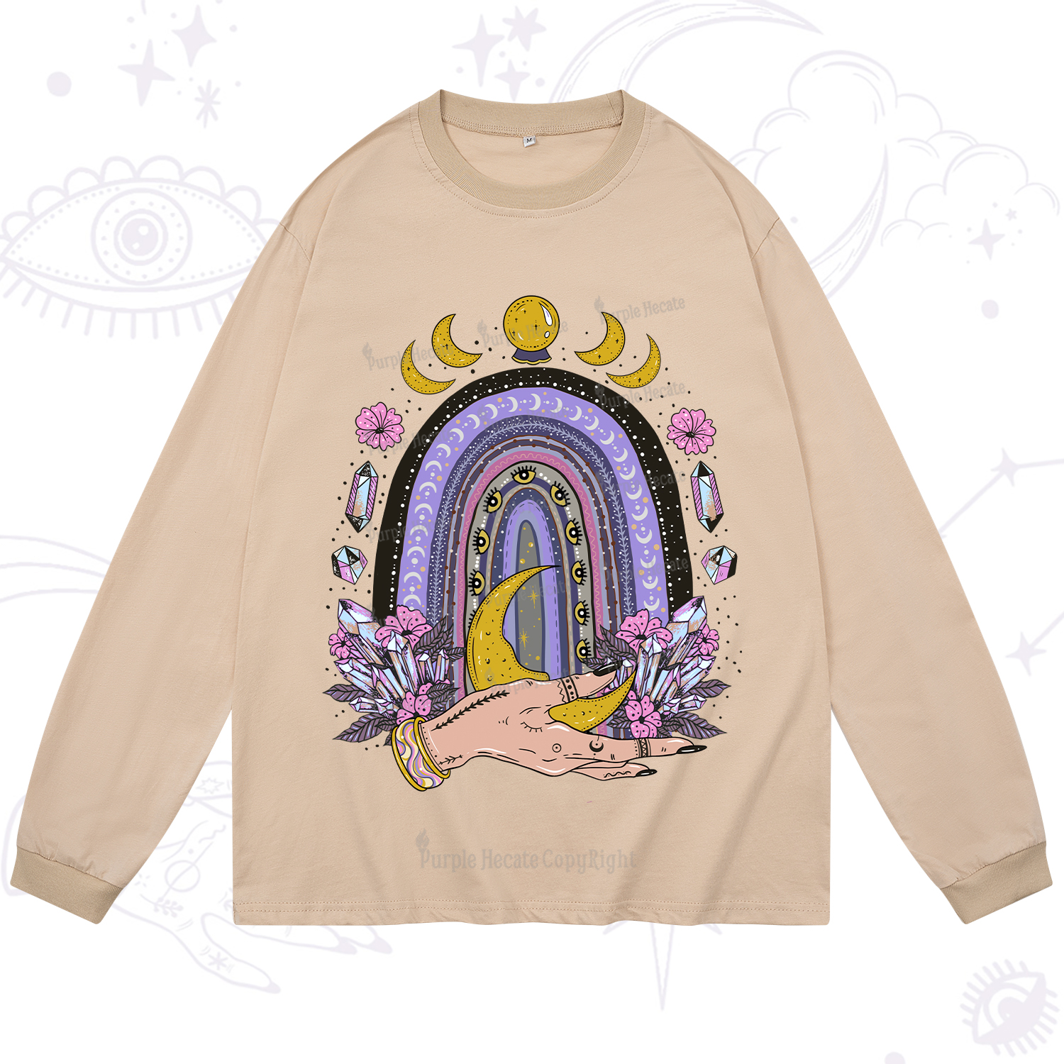Purplehecate Magic Rainbow Long Sleeve T-Shirt