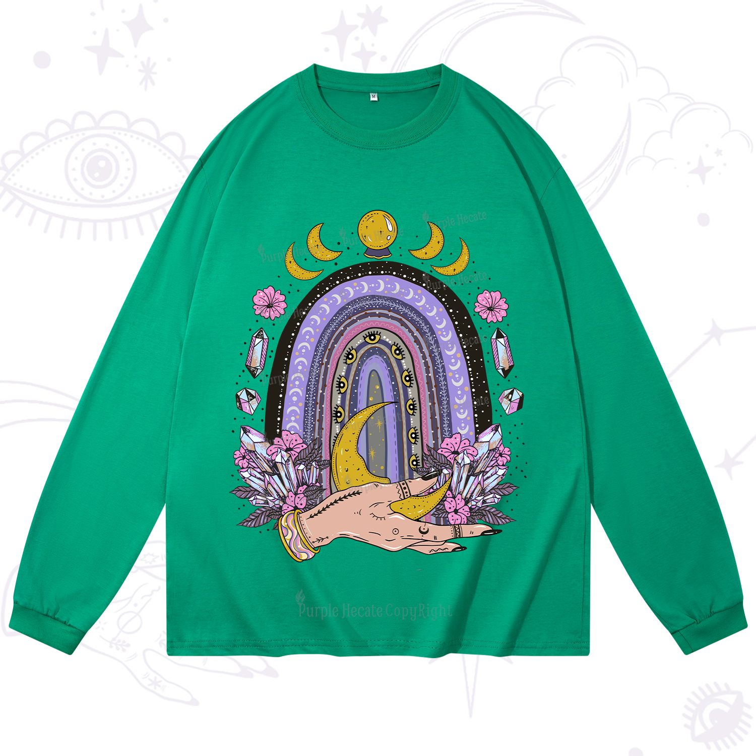 Purplehecate Magic Rainbow Long Sleeve T-Shirt