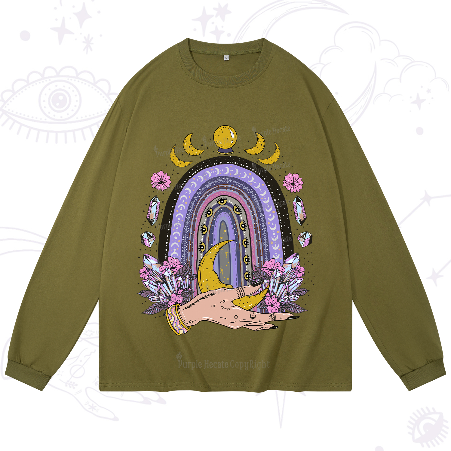 Purplehecate Magic Rainbow Long Sleeve T-Shirt
