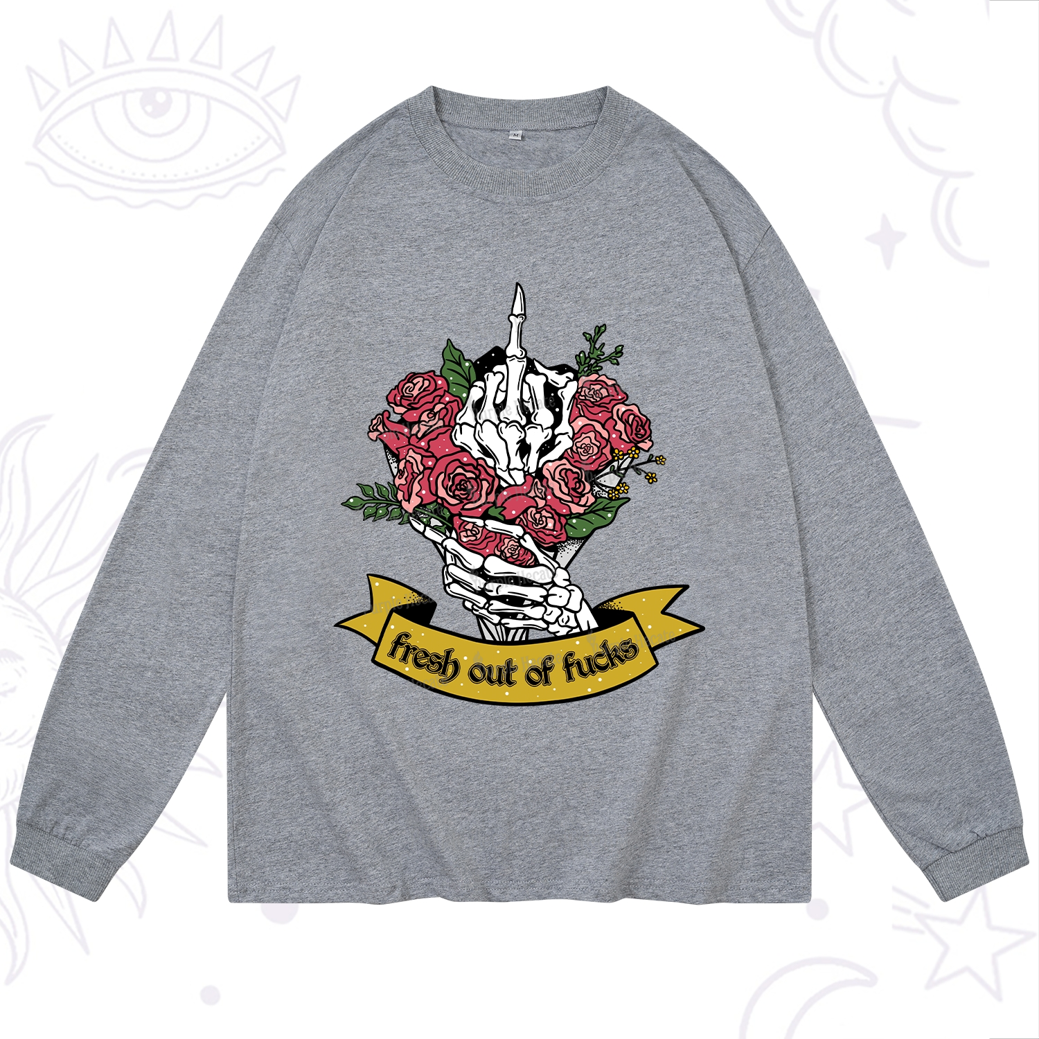 Purplehecate Fresh Out Of Fucks Long Sleeve T-Shirt