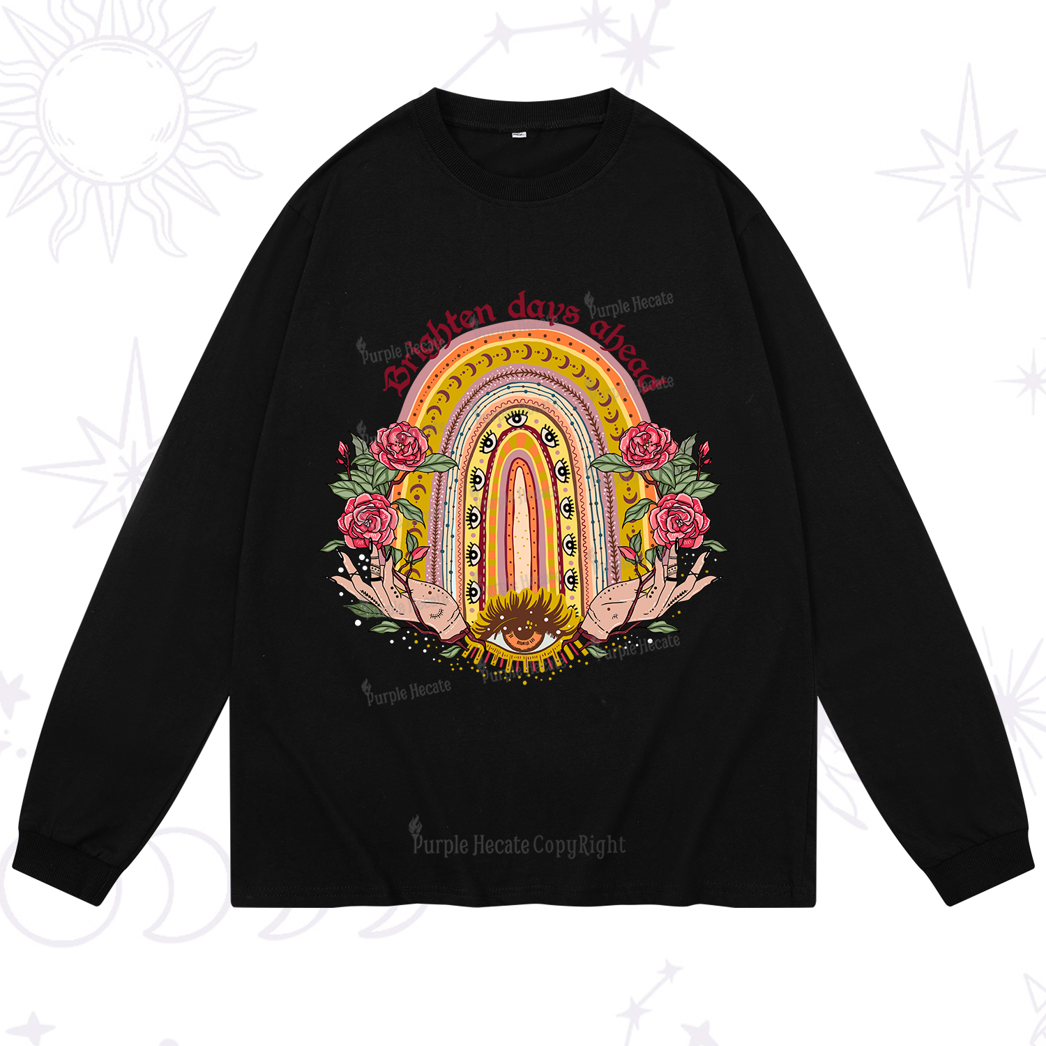 Purplehecate Brighten Days Ahead Long Sleeve T-Shirt