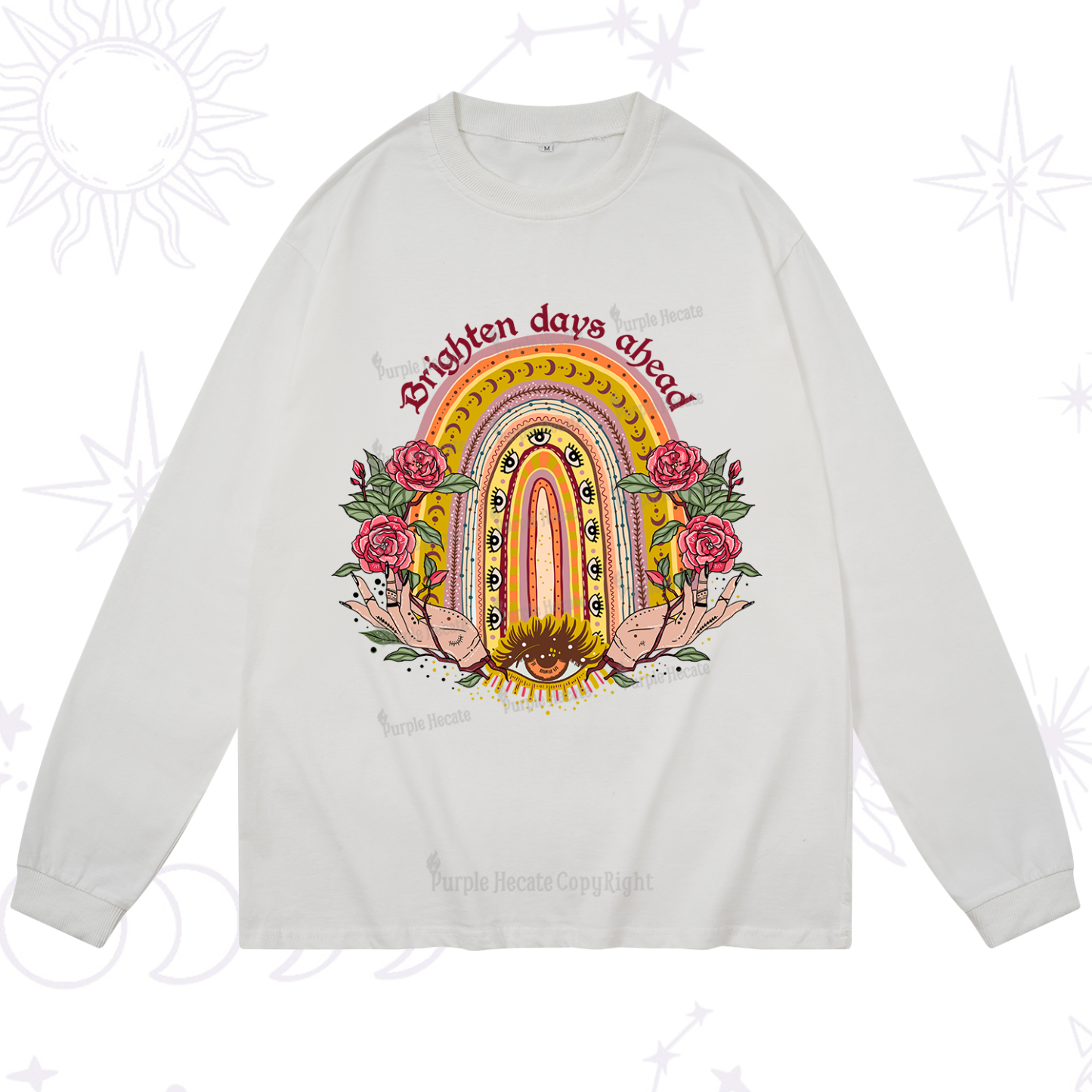Purplehecate Brighten Days Ahead Long Sleeve T-Shirt
