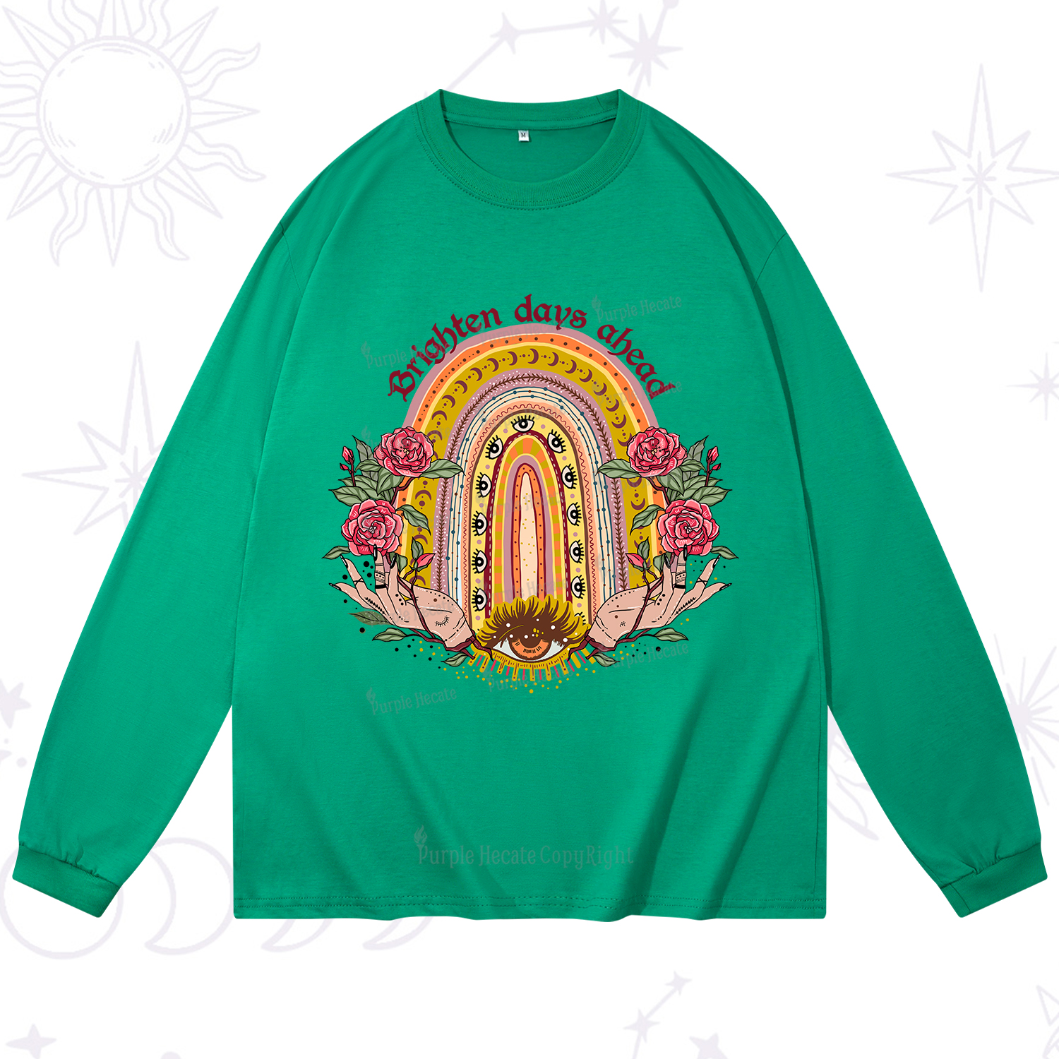 Purplehecate Brighten Days Ahead Long Sleeve T-Shirt