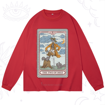 Purplehecate The Two Of Deez Tarot Long Sleeve T-Shirt