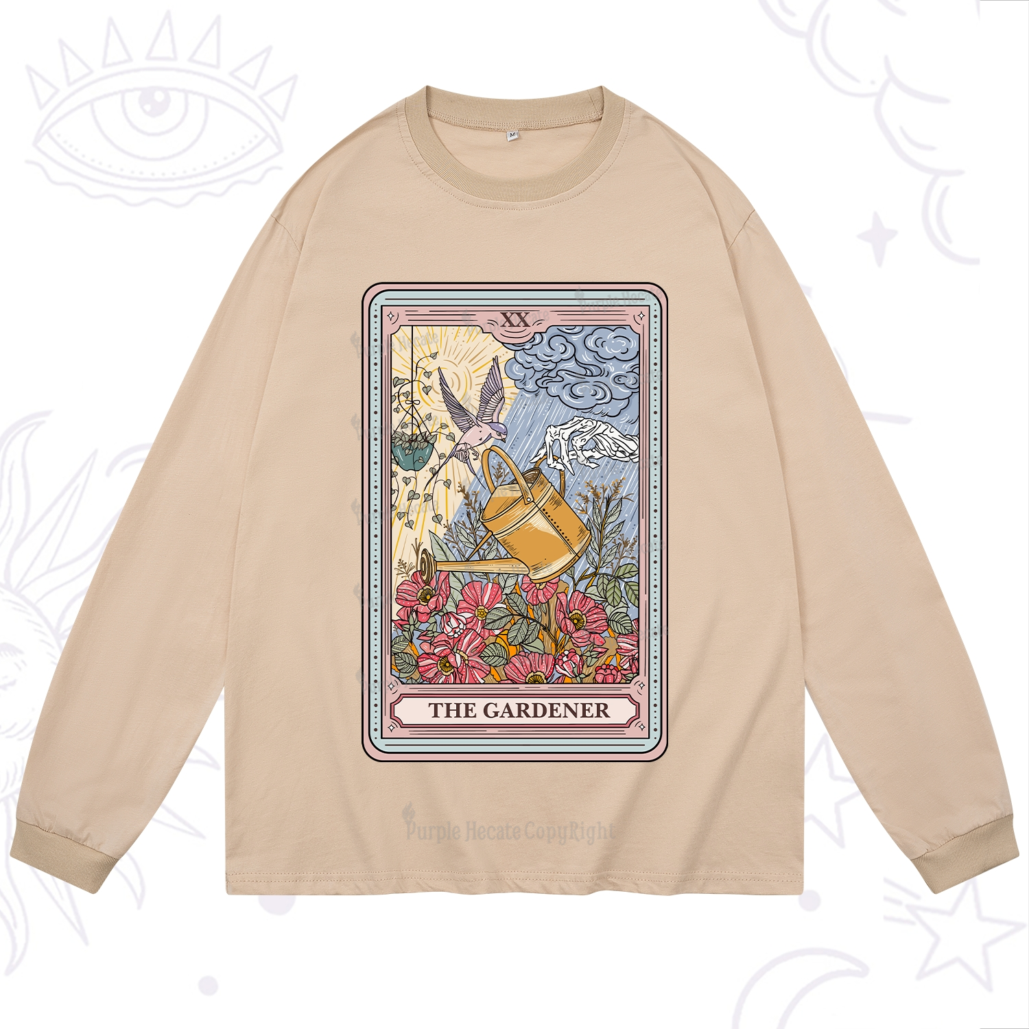 Purplehecate The Gardener Tarot Long Sleeve T-Shirt