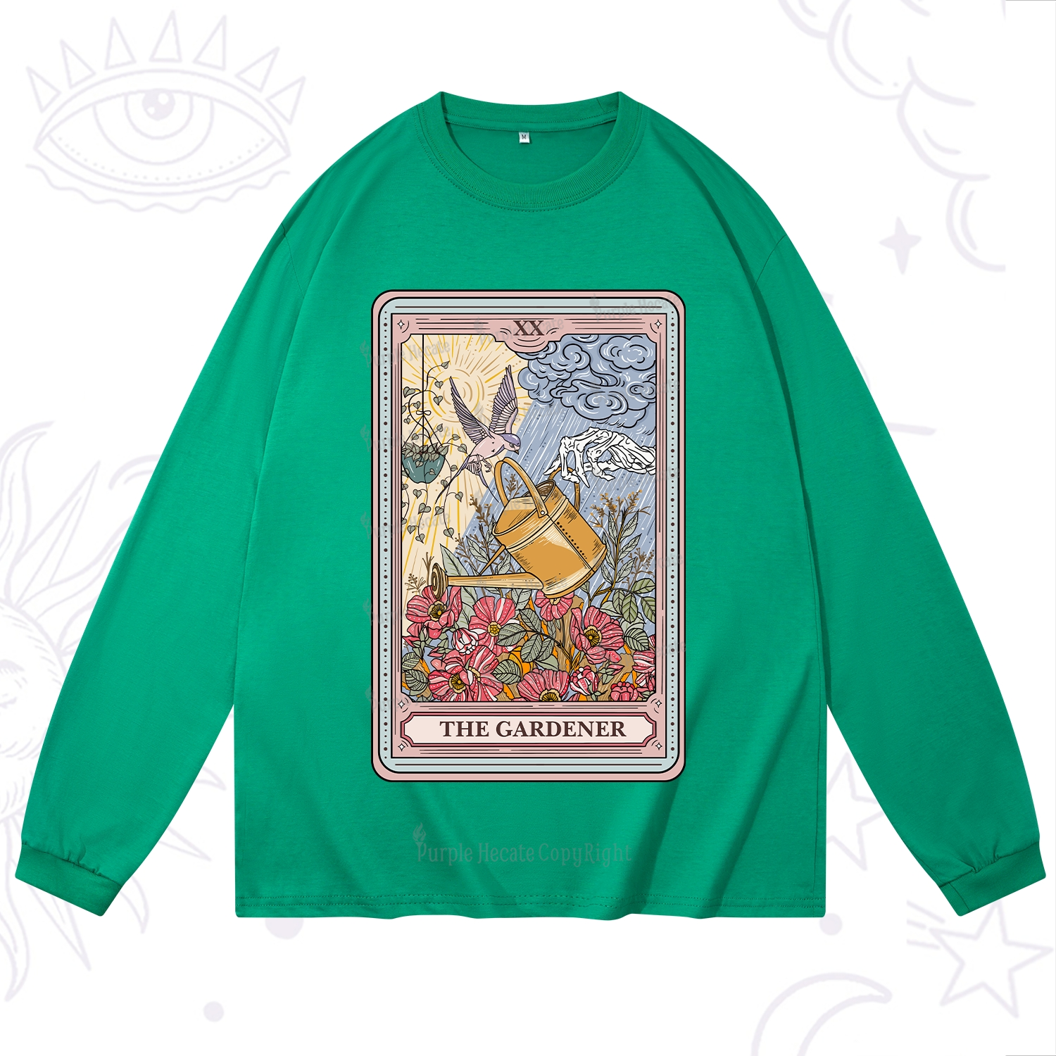 Purplehecate The Gardener Tarot Long Sleeve T-Shirt