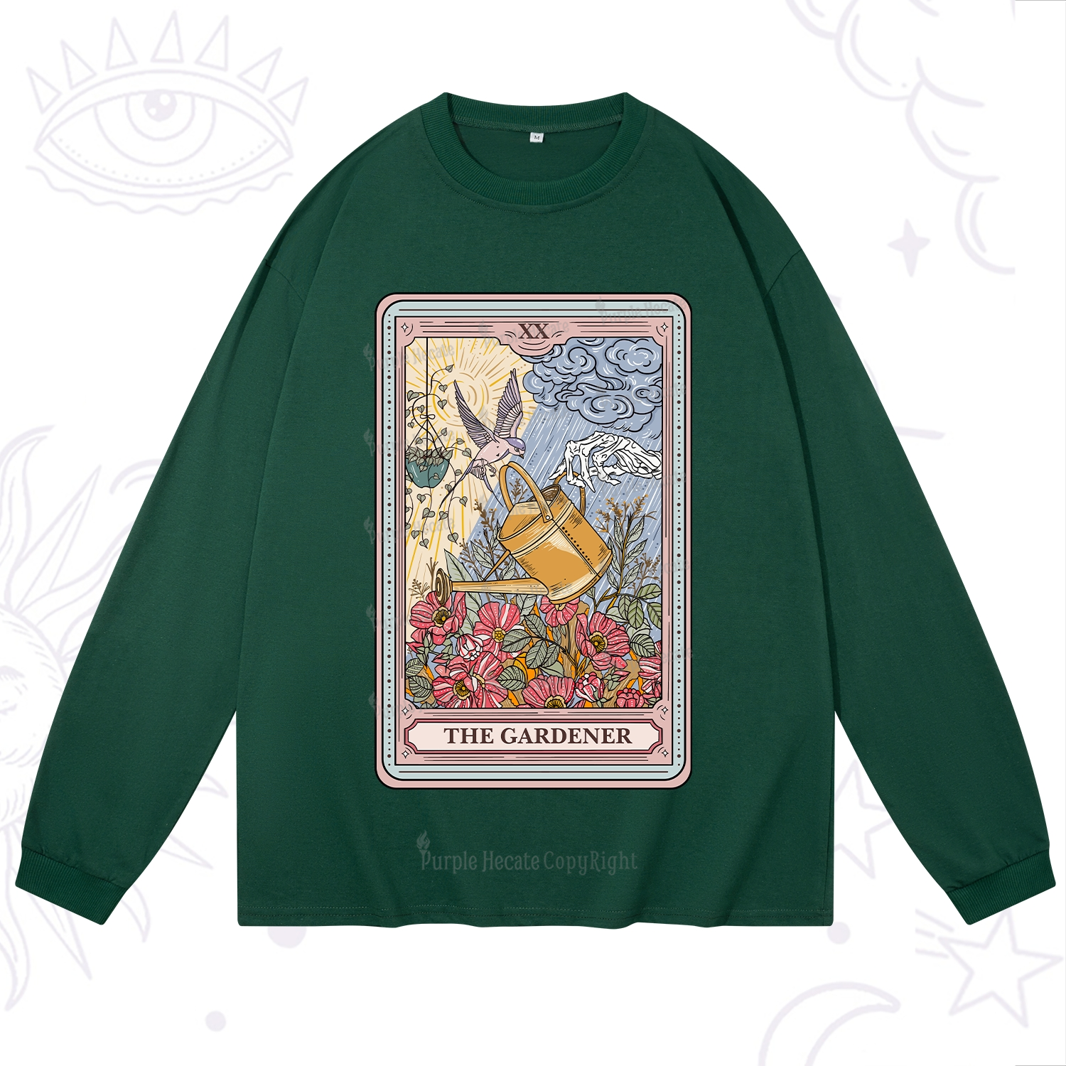 Purplehecate The Gardener Tarot Long Sleeve T-Shirt