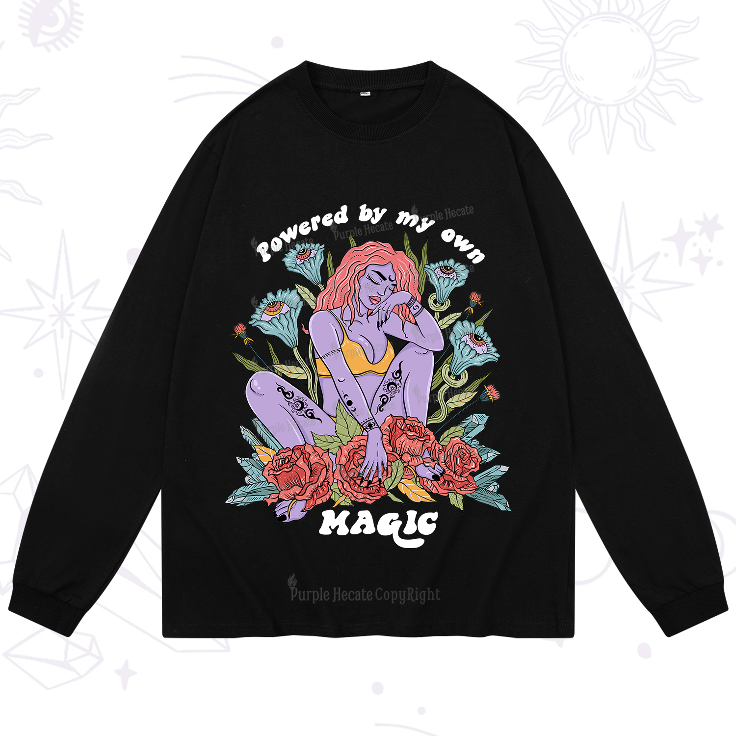 Purplehecate Powered By My Own Magic Long Sleeve T-Shirt