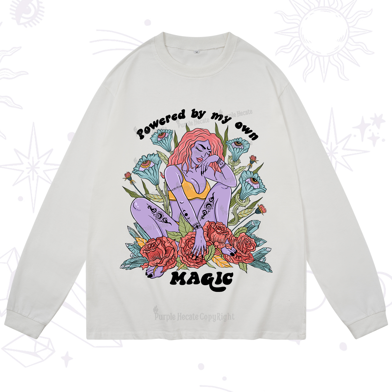 Purplehecate Powered By My Own Magic Long Sleeve T-Shirt