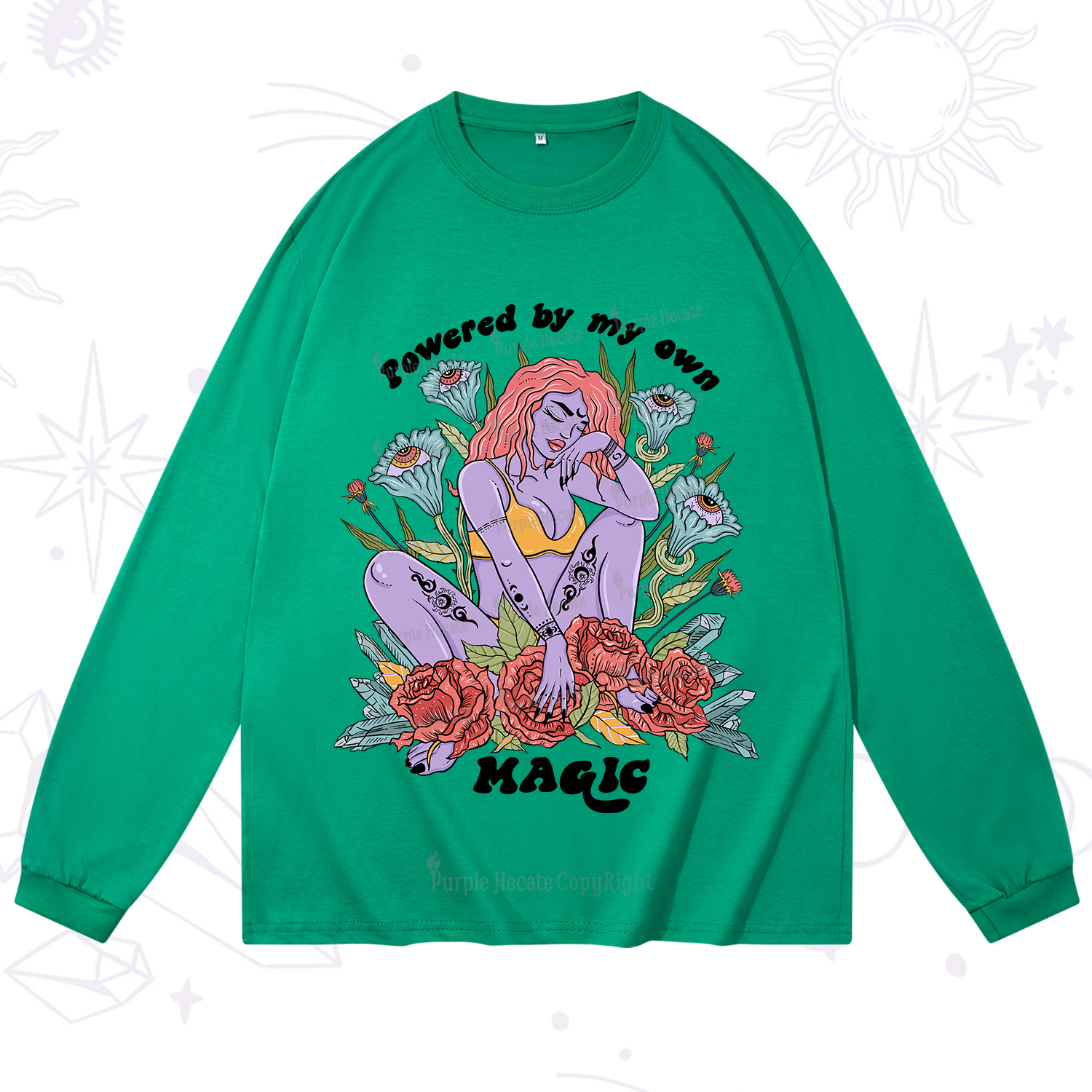 Purplehecate Powered By My Own Magic Long Sleeve T-Shirt