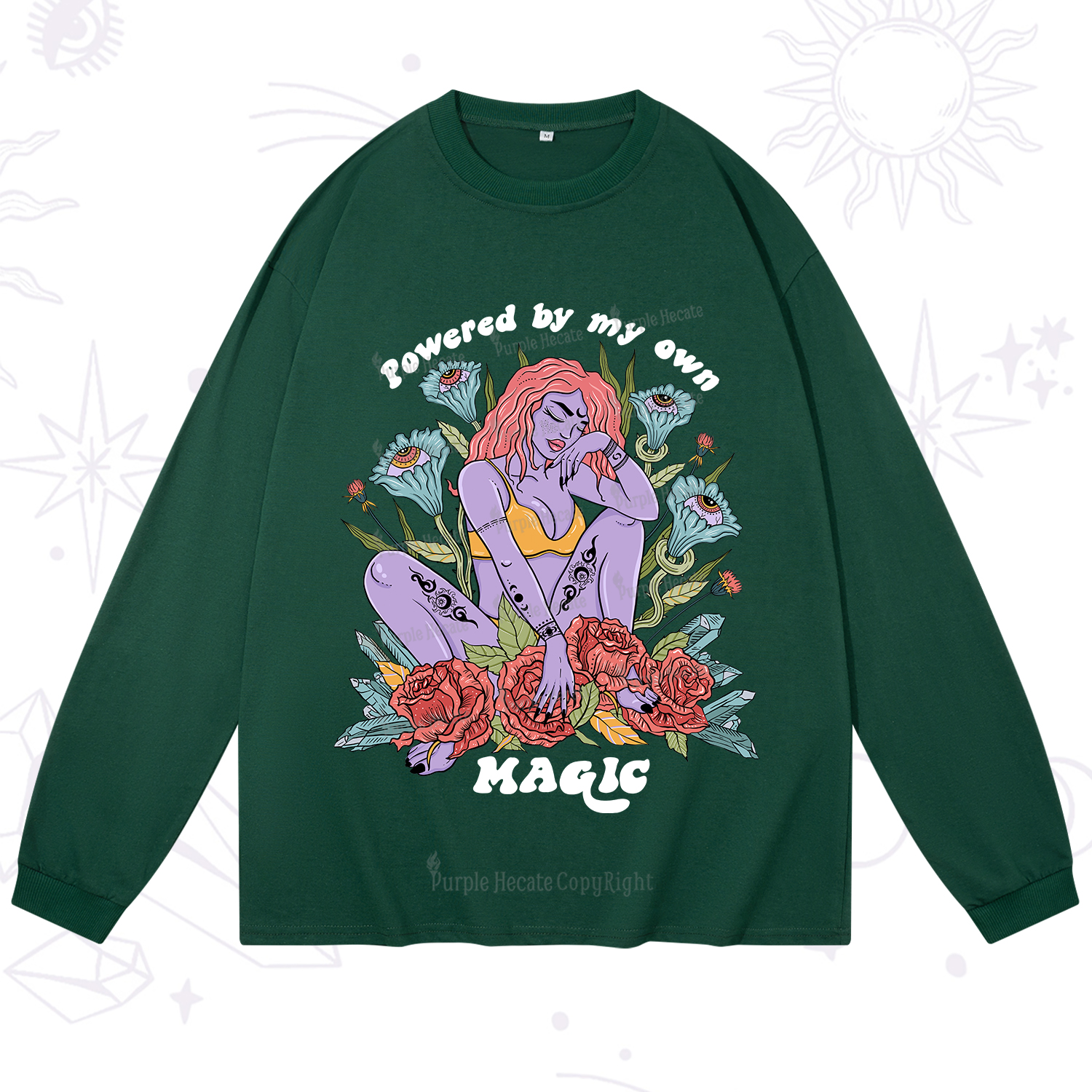 Purplehecate Powered By My Own Magic Long Sleeve T-Shirt