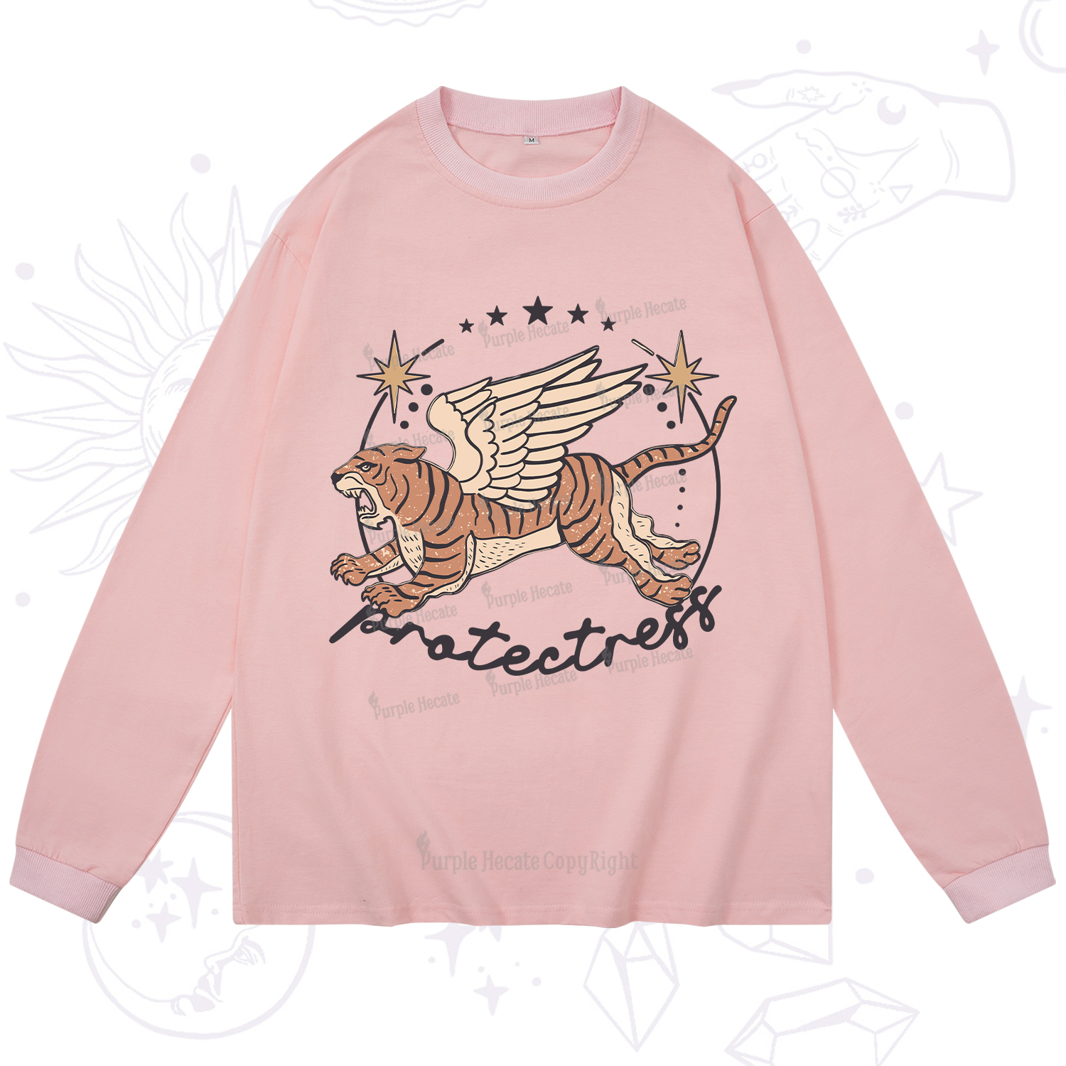 Purplehecate Protectress Long Sleeve T-Shirt