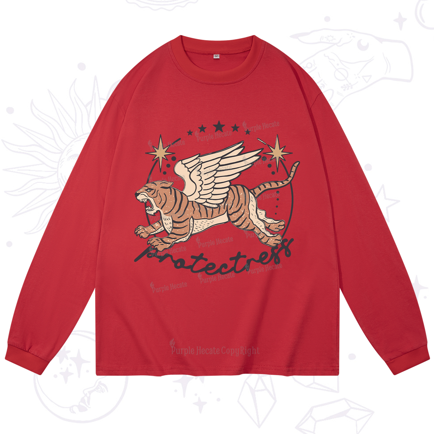 Purplehecate Protectress Long Sleeve T-Shirt