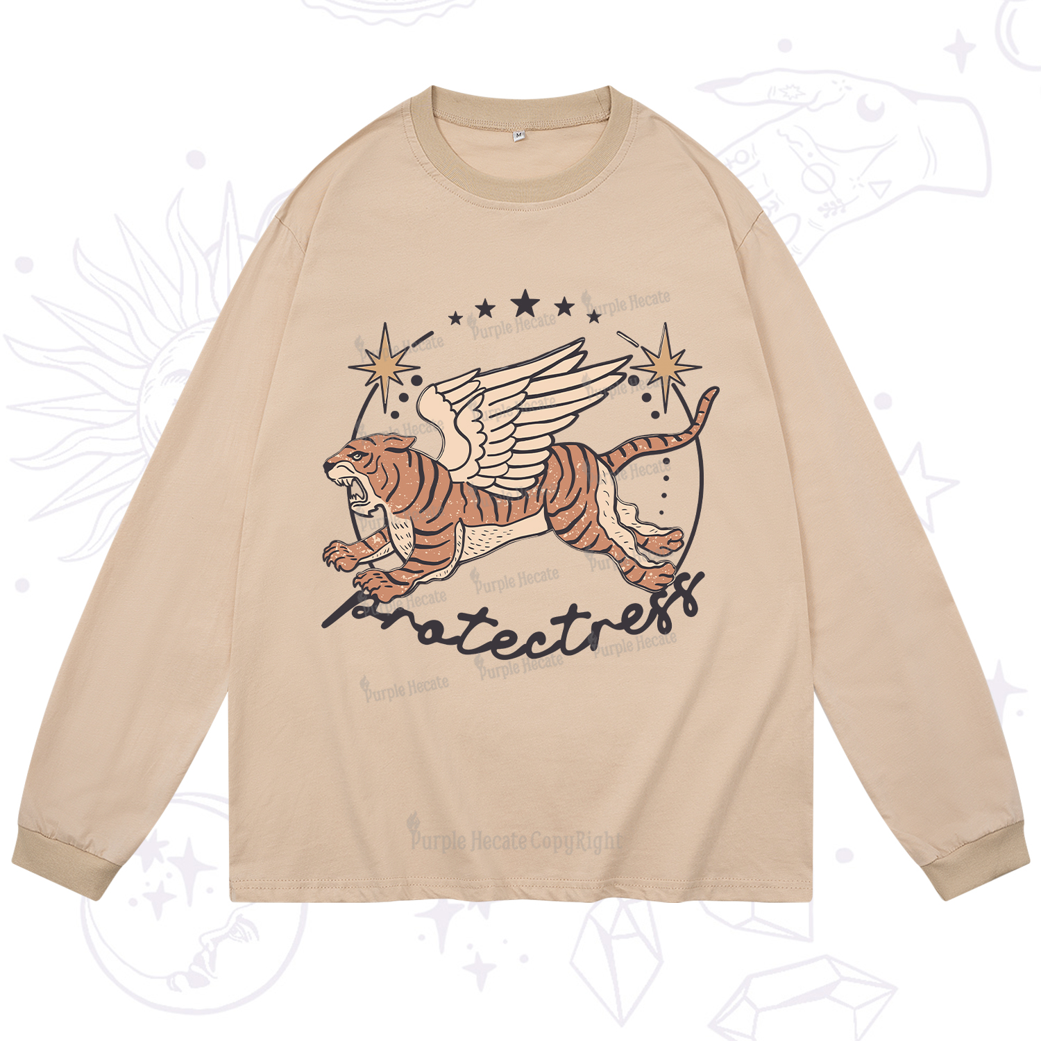 Purplehecate Protectress Long Sleeve T-Shirt