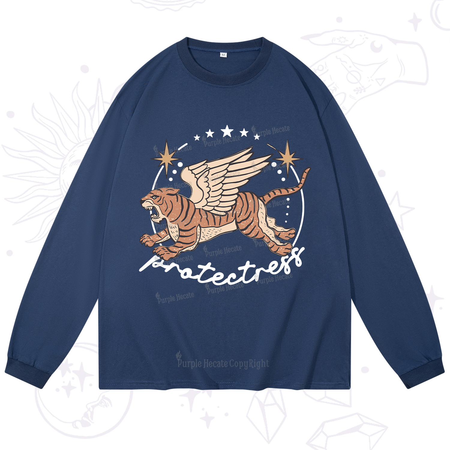 Purplehecate Protectress Long Sleeve T-Shirt