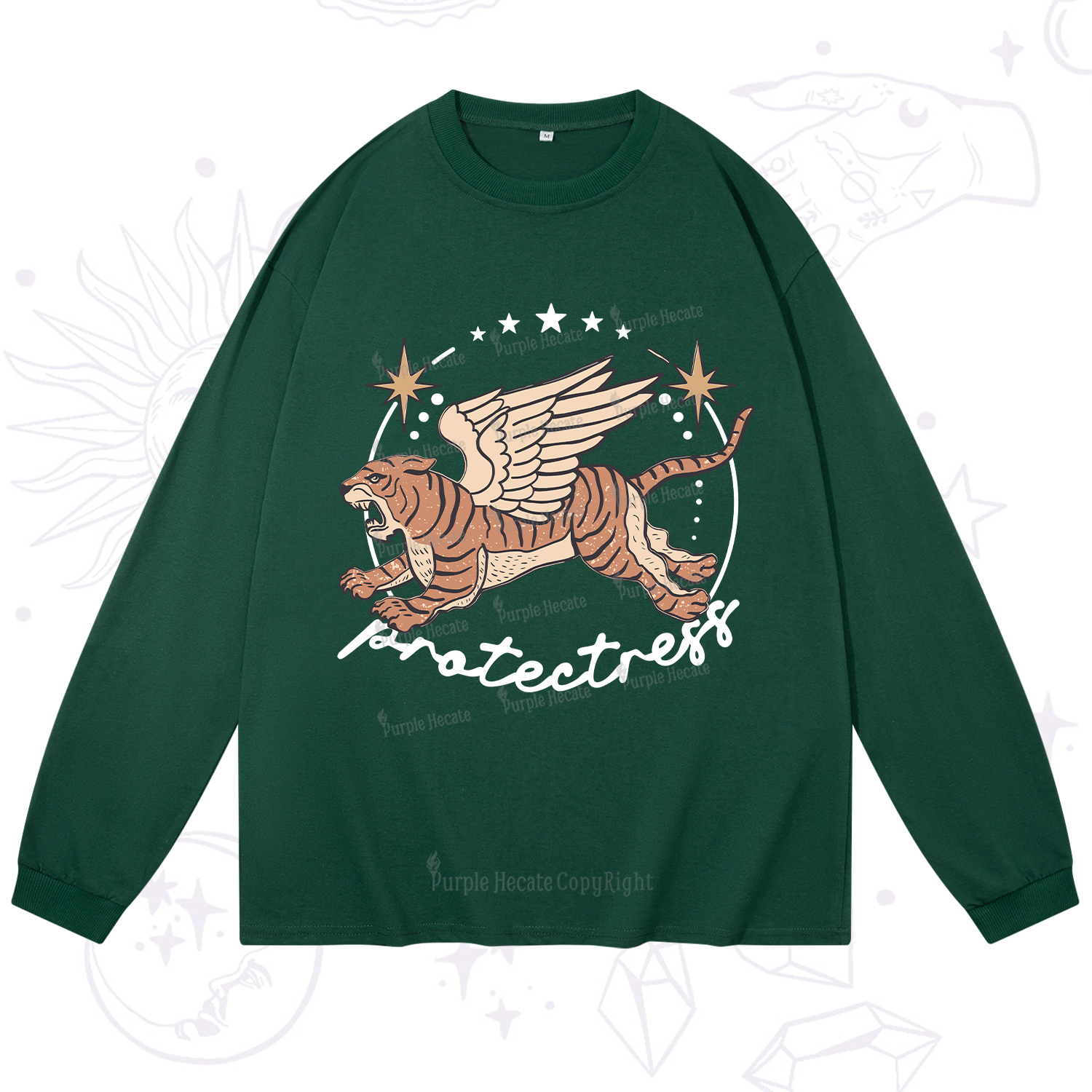 Purplehecate Protectress Long Sleeve T-Shirt