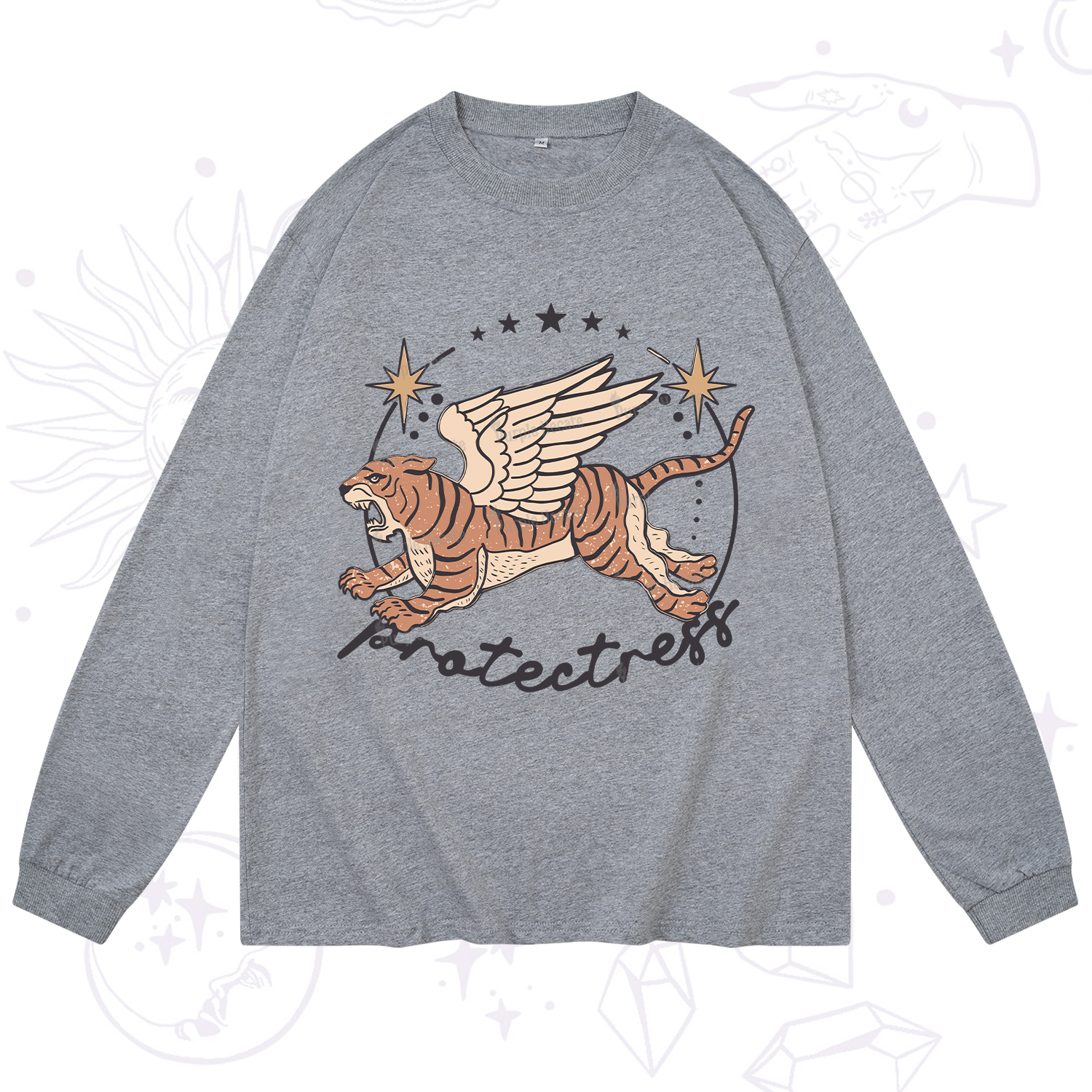 Purplehecate Protectress Long Sleeve T-Shirt