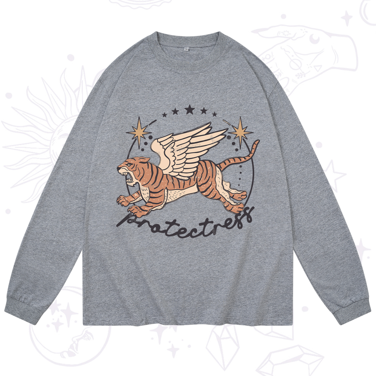 Purplehecate Protectress Long Sleeve T-Shirt