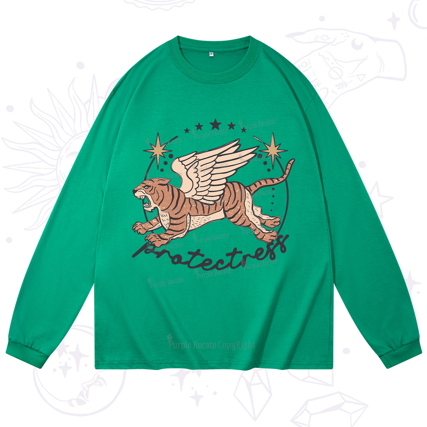 Purplehecate Protectress Long Sleeve T-Shirt