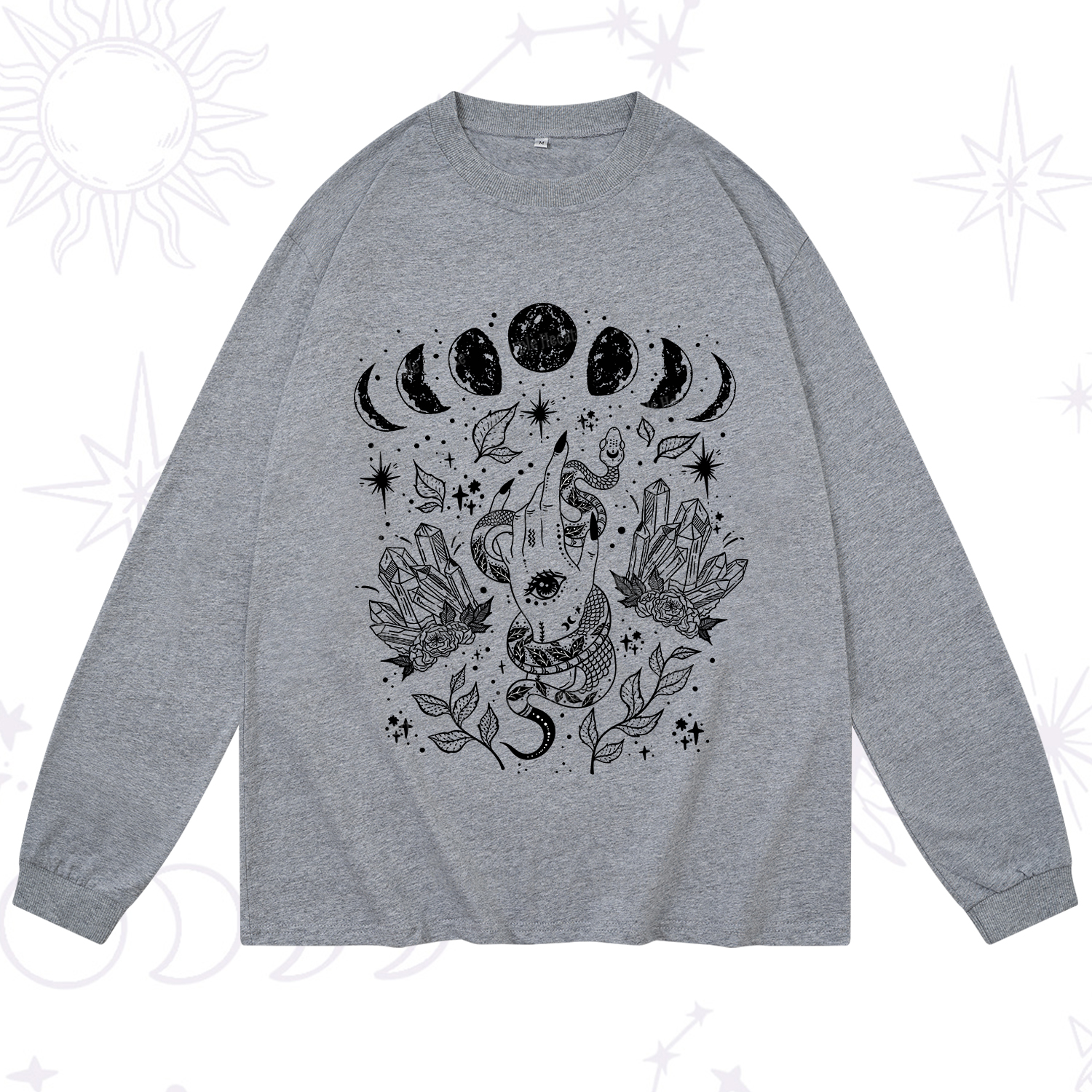 Purplehecate Reach For The Moon Long Sleeve T-Shirt
