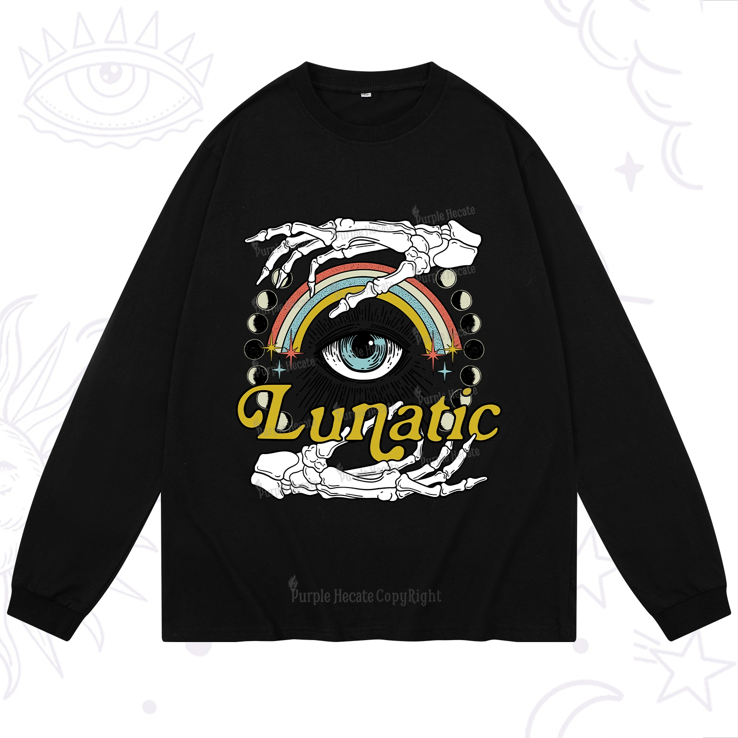 Purplehecate Lunatic Long Sleeve T-Shirt
