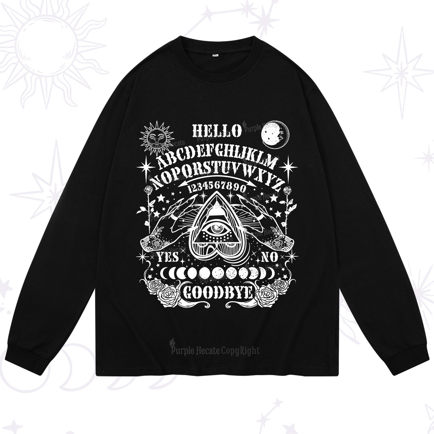 Purplehecate Hello Goodbye Long Sleeve T-Shirt