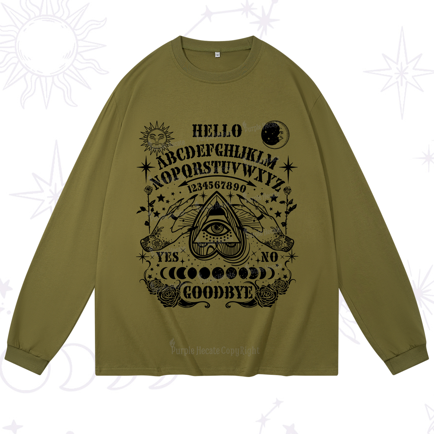 Purplehecate Hello Goodbye Long Sleeve T-Shirt