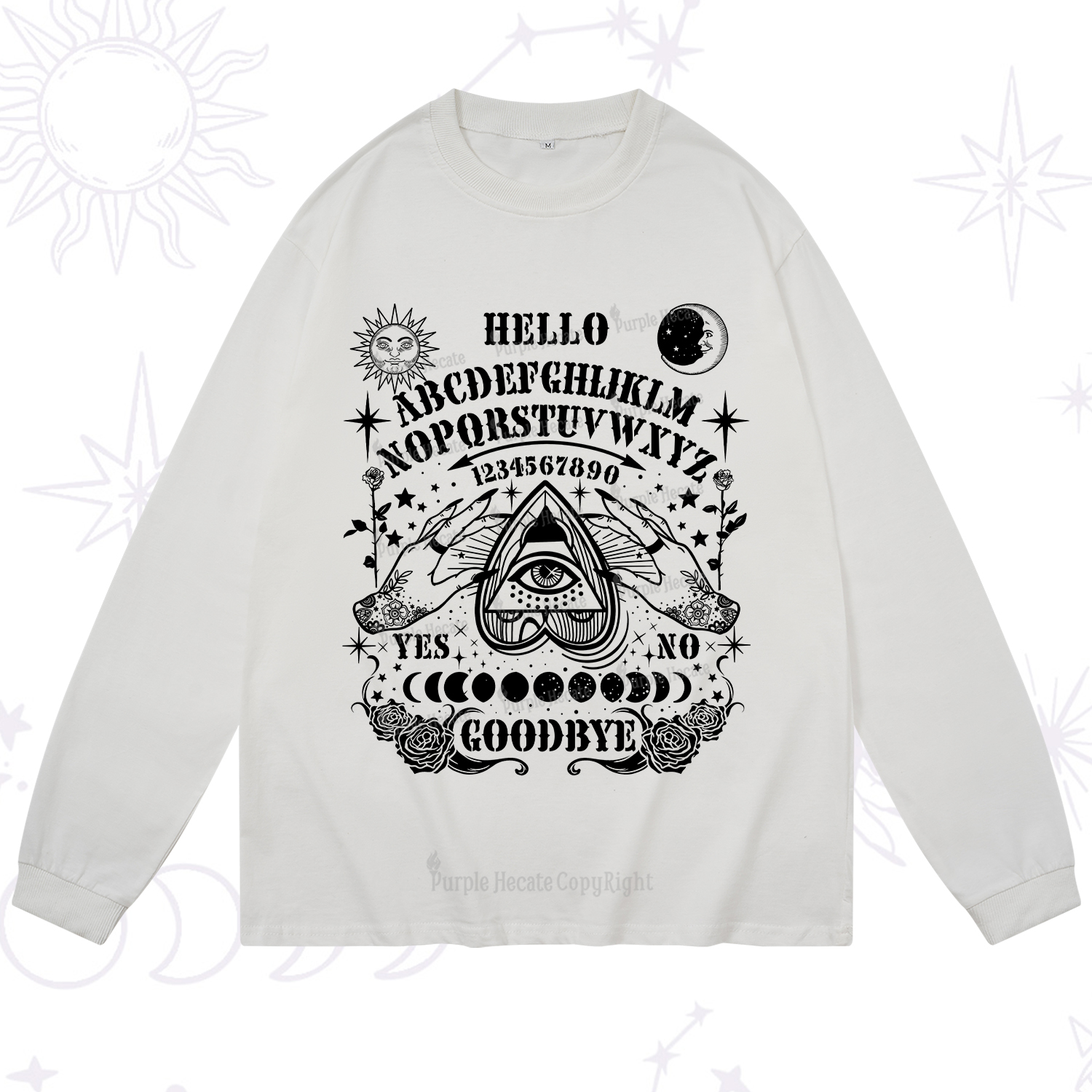 Purplehecate Hello Goodbye Long Sleeve T-Shirt