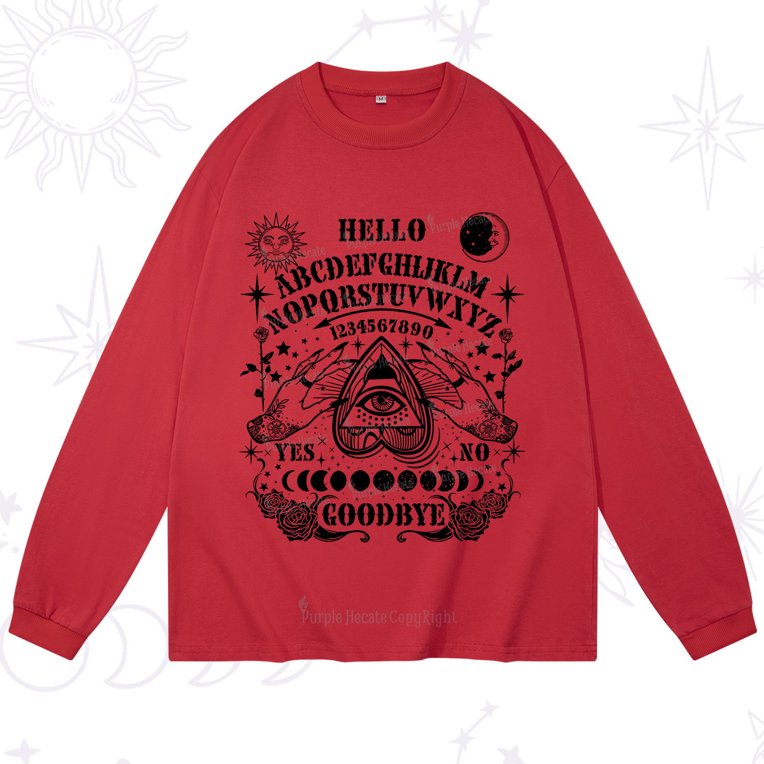 Purplehecate Hello Goodbye Long Sleeve T-Shirt