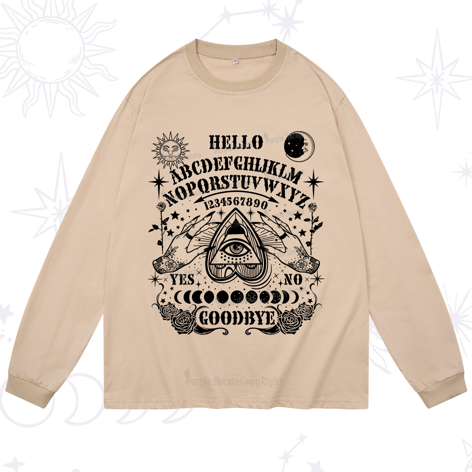 Purplehecate Hello Goodbye Long Sleeve T-Shirt