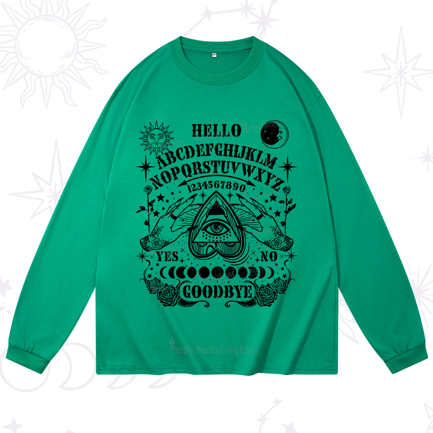 Purplehecate Hello Goodbye Long Sleeve T-Shirt