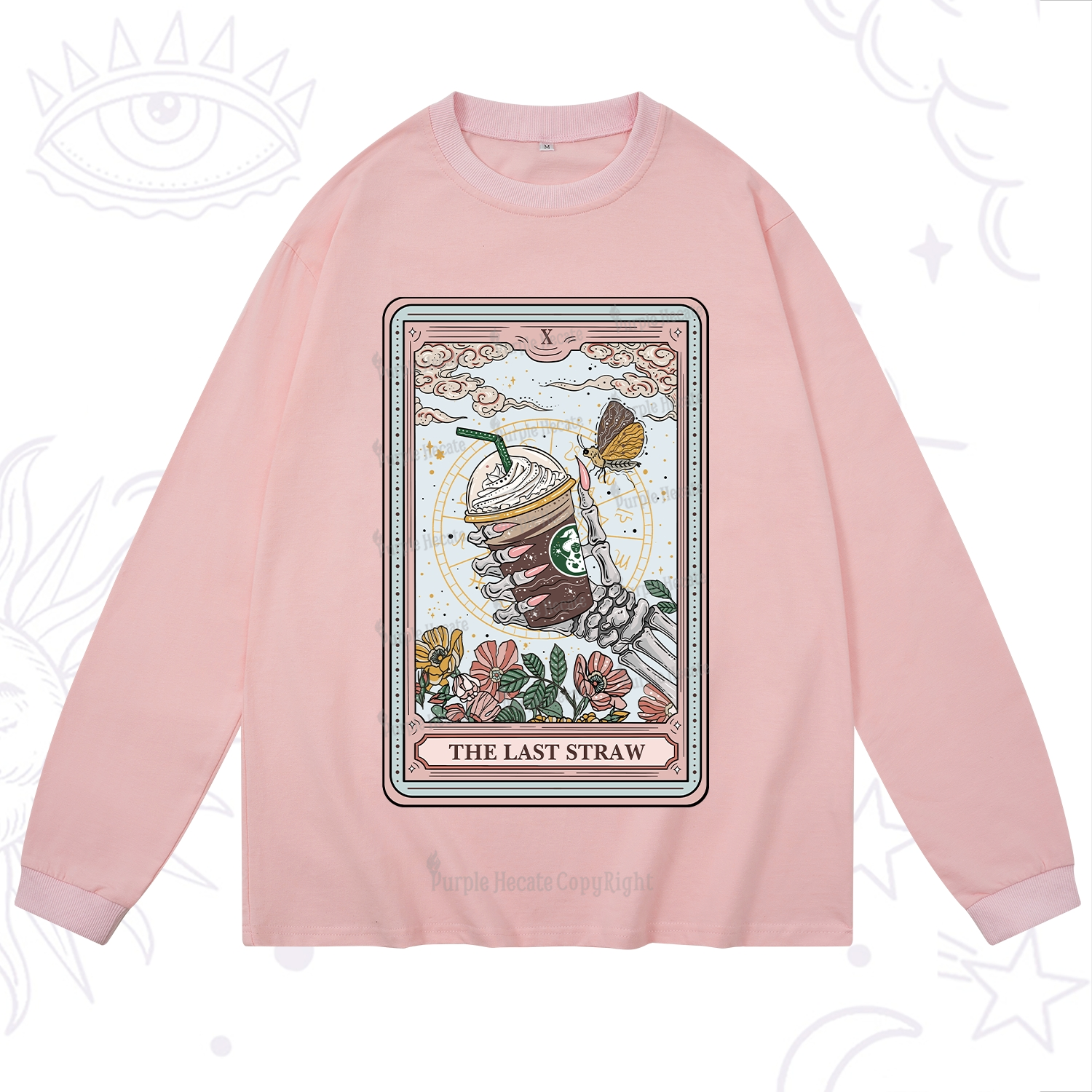 Purplehecate The Last Straw Tarot Long Sleeve T-Shirt