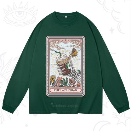 Purplehecate The Last Straw Tarot Long Sleeve T-Shirt