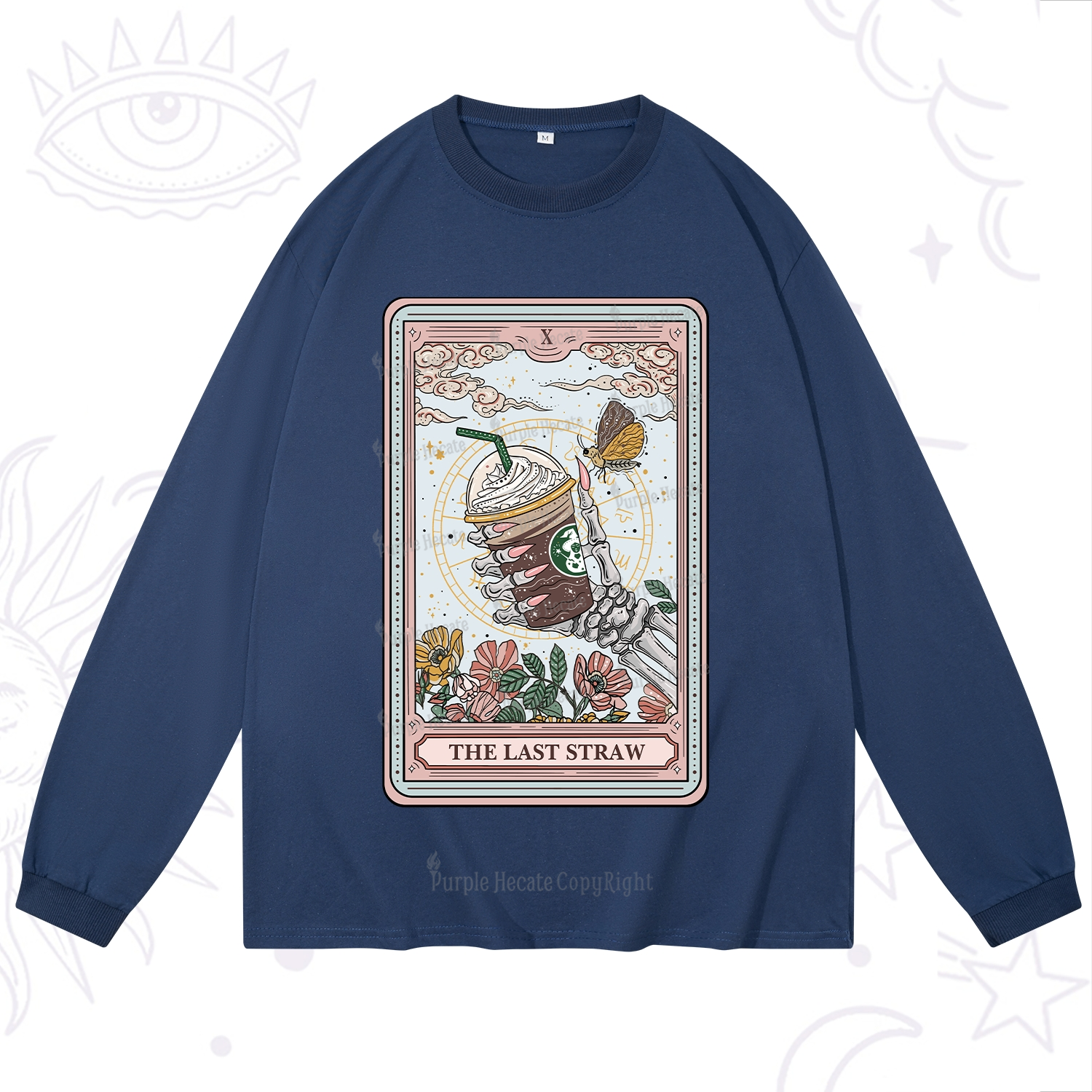 Purplehecate The Last Straw Tarot Long Sleeve T-Shirt