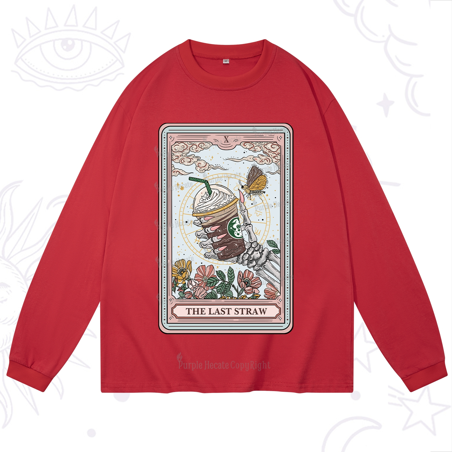 Purplehecate The Last Straw Tarot Long Sleeve T-Shirt