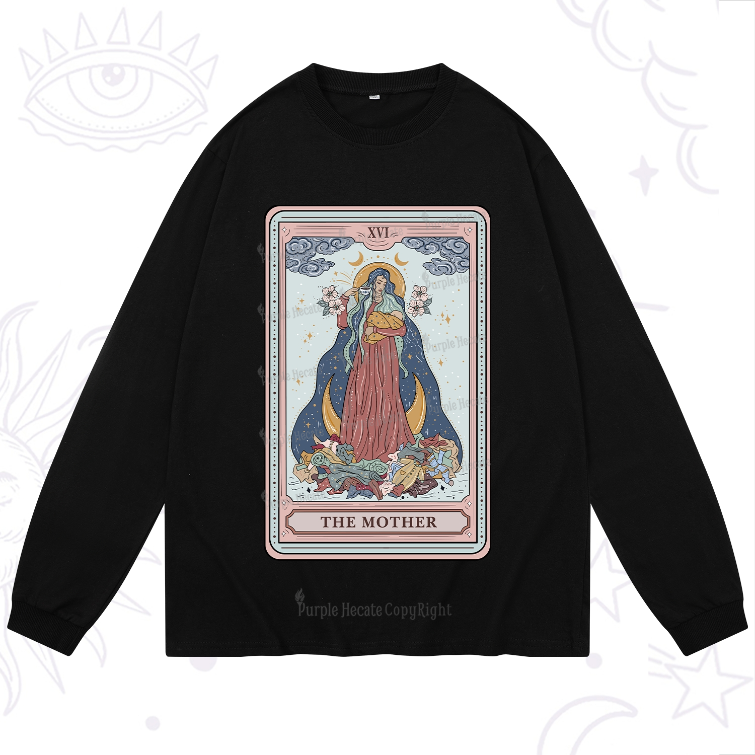 Purplehecate The Mother Tarot Long Sleeve T-Shirt