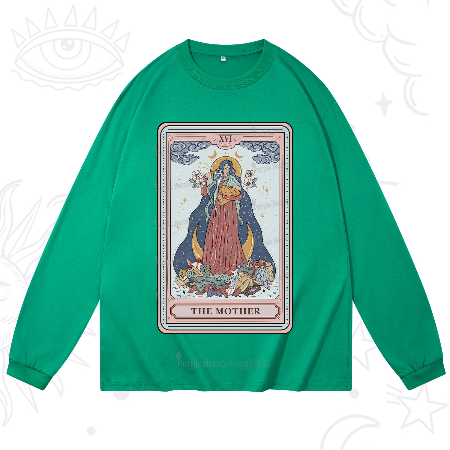 Purplehecate The Mother Tarot Long Sleeve T-Shirt