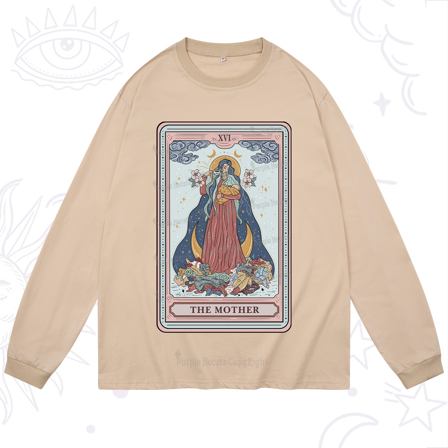 Purplehecate The Mother Tarot Long Sleeve T-Shirt